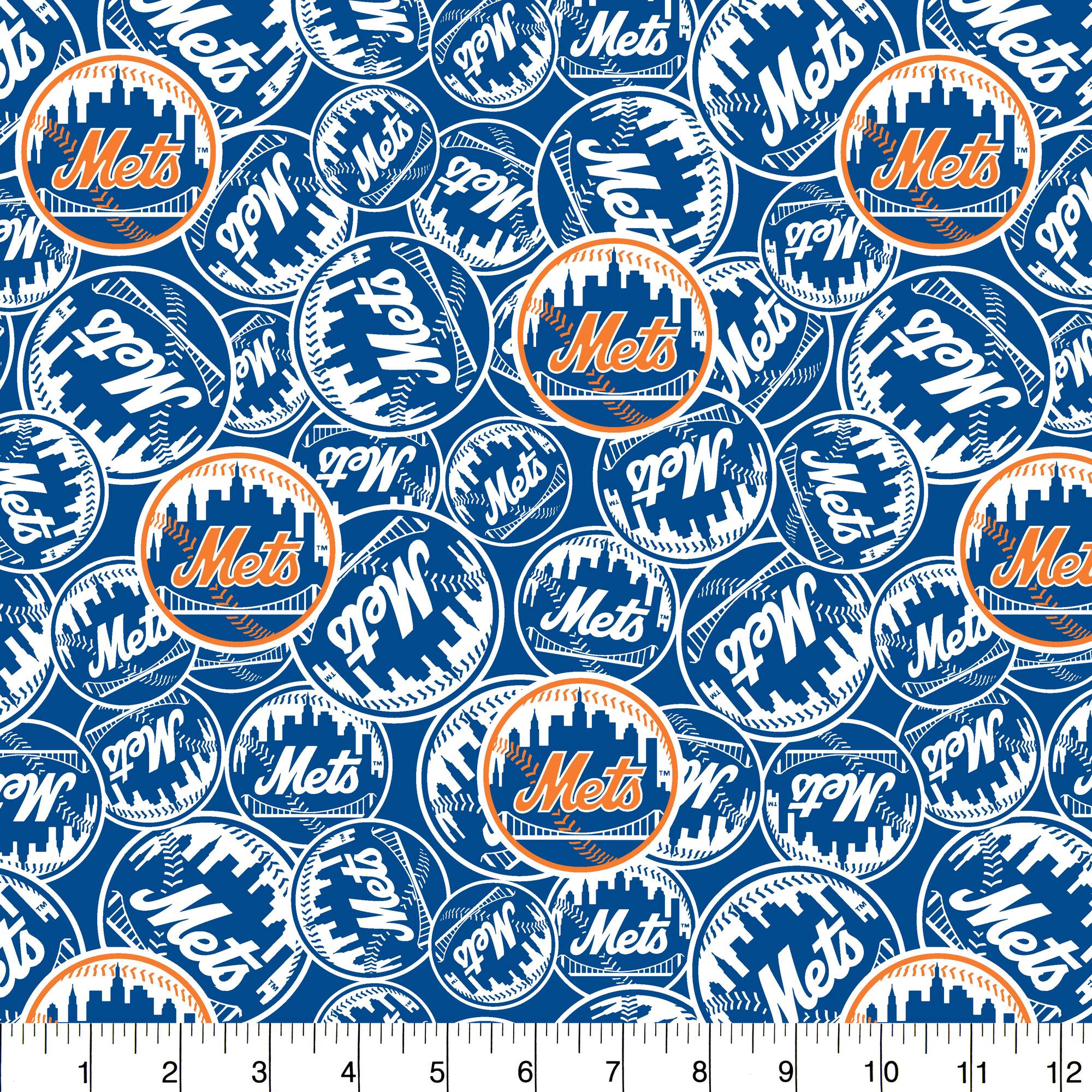 MLB New York Mets Cotton Fabric